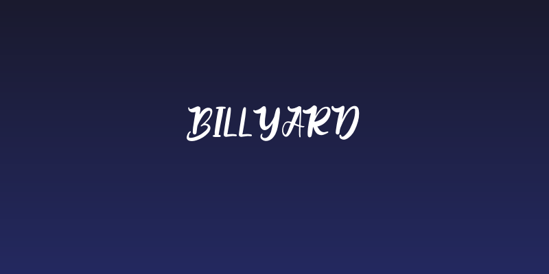 Billyard Social Header
