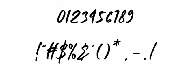 Billybond Font OTHER CHARS