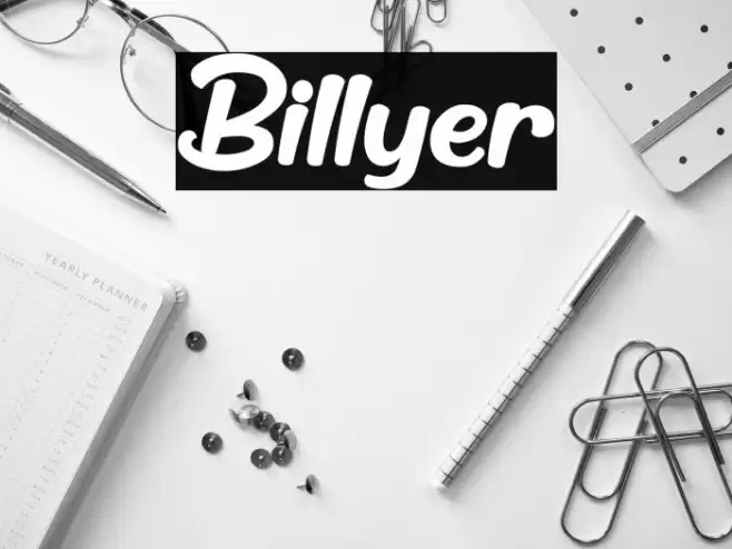 Billyer Font examples