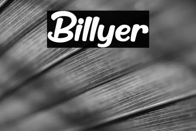 Billyer Font examples