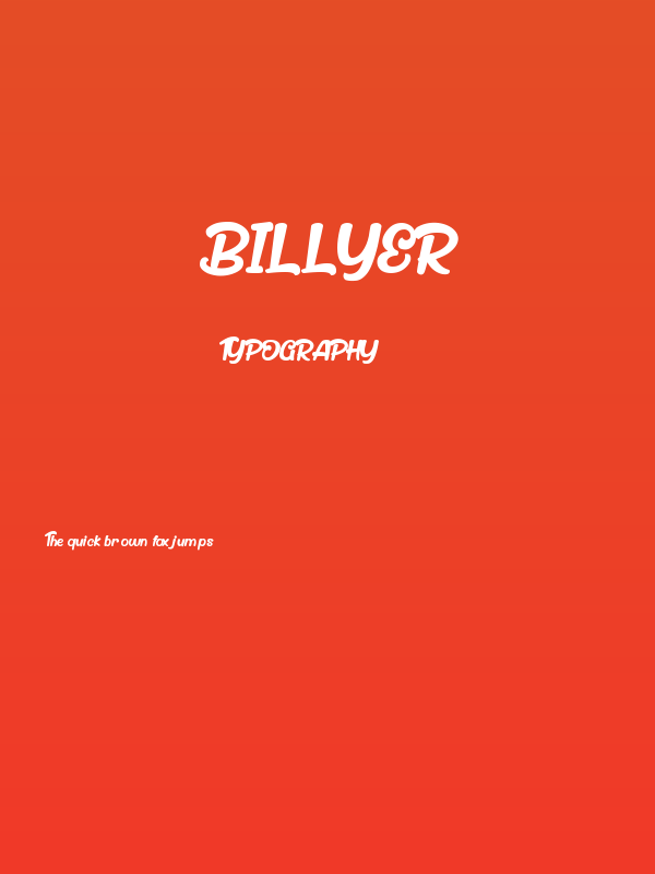 Billyer Poster
