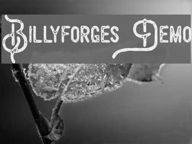 Billyforges Demo Font examples
