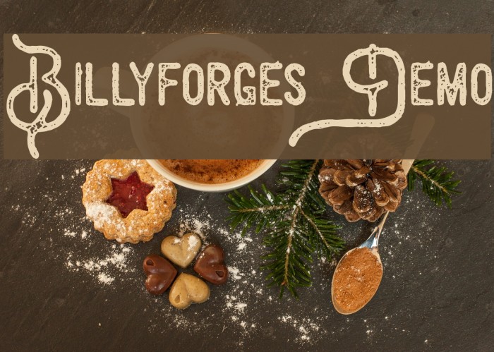 Billyforges Demo फ़ॉन्ट examples