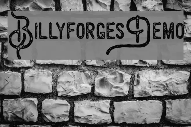 BillyforgesDemo Font examples
