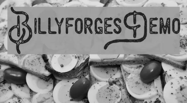 BillyforgesDemo Font examples