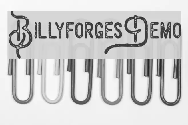 BillyforgesDemo Font examples
