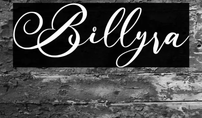 Billyra Font examples