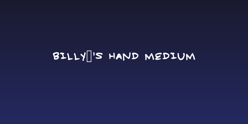 Billy's Hand Medium Social Header