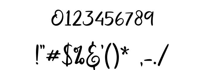 Billystory - Personal Use Font OTHER CHARS