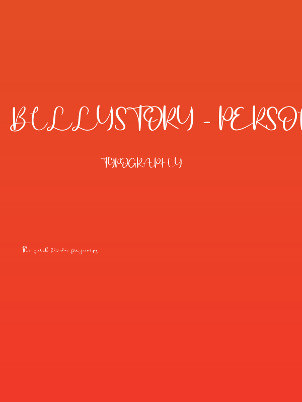 Billystory - Personal Use Poster