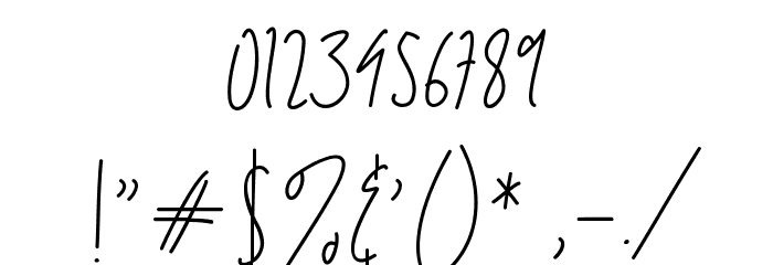 Billystuck Font OTHER CHARS