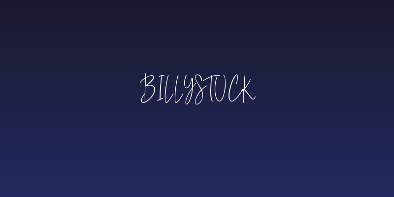 Billystuck Social Header