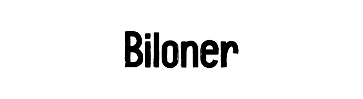 Biloner  Скачать бесплатные шрифты