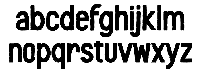 Biloner Font LOWERCASE