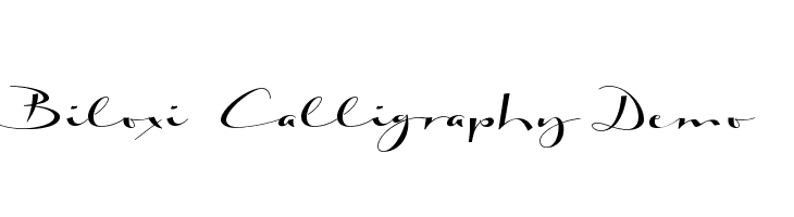 Biloxi Calligraphy Demo  フリーフォントのダウンロード