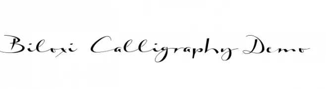 Biloxi Calligraphy Demo  les polices de caractères gratuit tlcharger