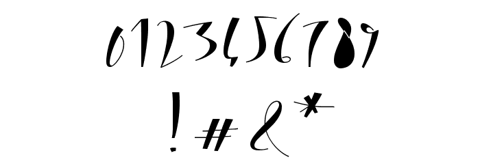 Biloxi Calligraphy Demo Font OTHER CHARS