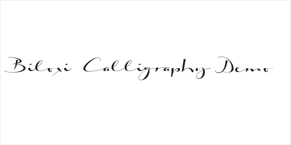 Biloxi Calligraphy Demo Logo
