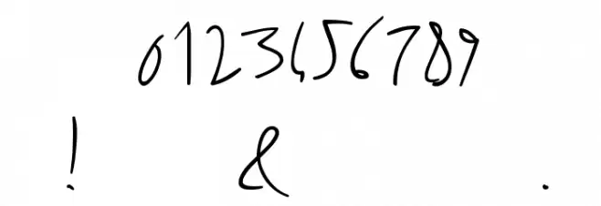 Biloxi Script Font OTHER CHARS