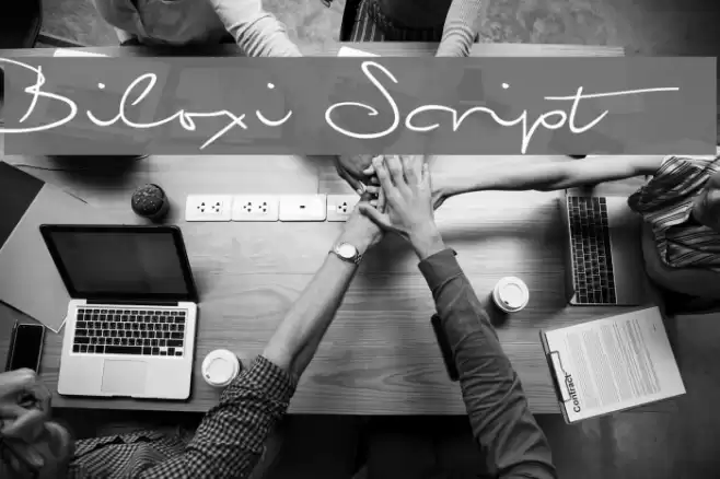 Biloxi Script Font examples