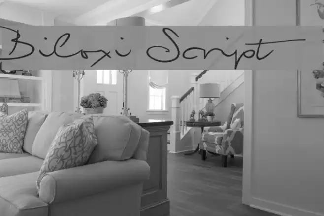 Biloxi Script Font examples