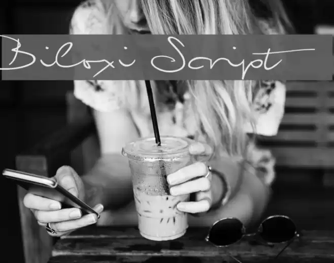 Biloxi Script Font examples
