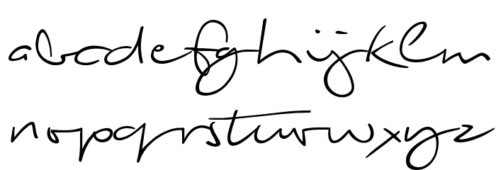 Biloxi Script Font LOWERCASE