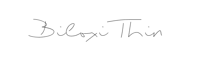 Biloxi Thin Font