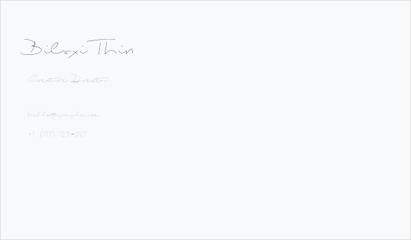 Biloxi Thin Business Card