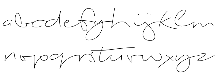 Biloxi Thin Font LOWERCASE