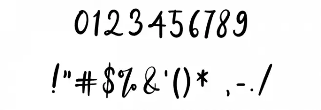 Bily Keith Font OTHER CHARS