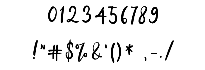 Bily Keith Font OTHER CHARS