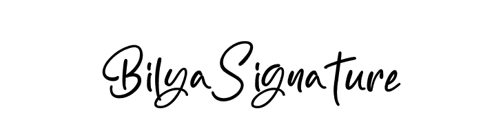 Bilya Signature  नि: शुल्क फ़ॉन्ट्स डाउनलोड