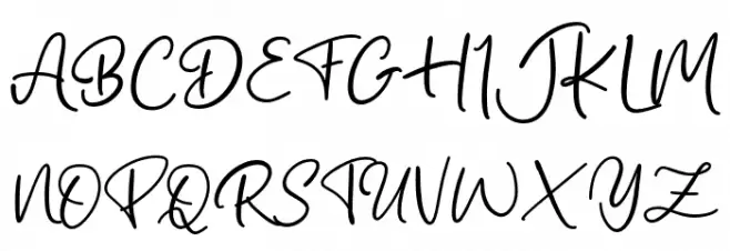 Bilya Signature Caratteri MAIUSCOLE