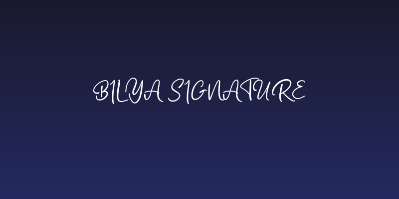 Bilya Signature Social Header