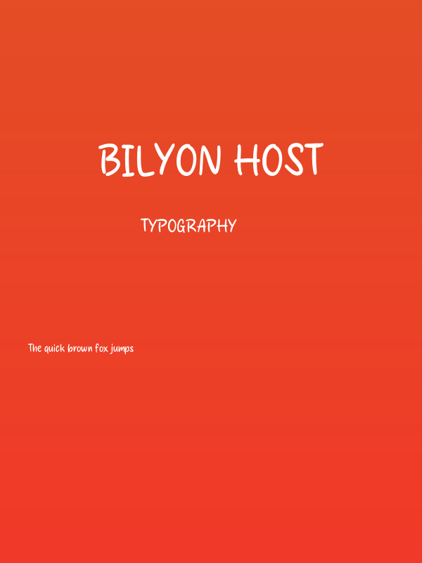 Bilyon Host Poster