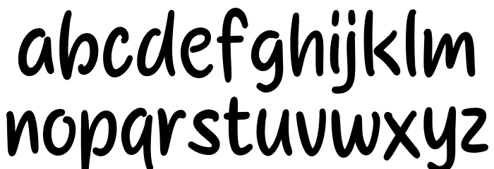 Bilyon Host Font LOWERCASE