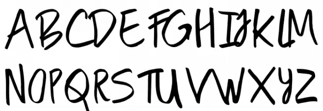 Bim Runger Demo Regular Font Litere mari