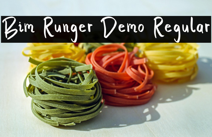 Bim Runger Demo Regular Example 1