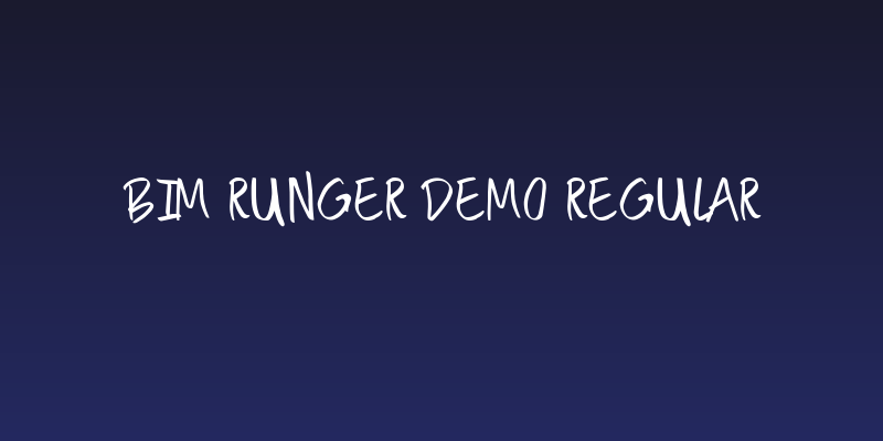 Bim Runger Demo Regular Social Header