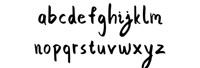 Bim Runger Demo Regular Font LOWERCASE