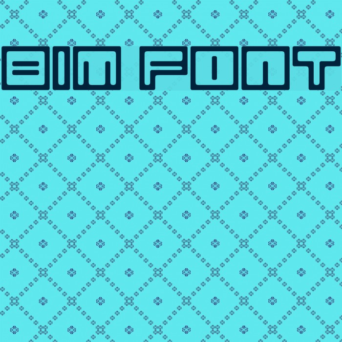 Bim Font examples