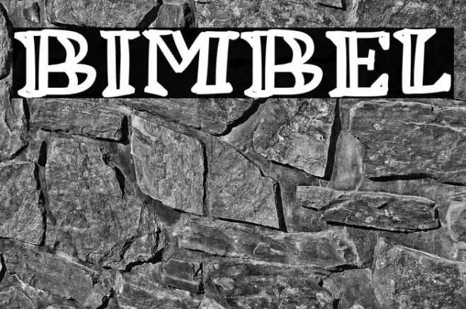 Bimbel Font examples