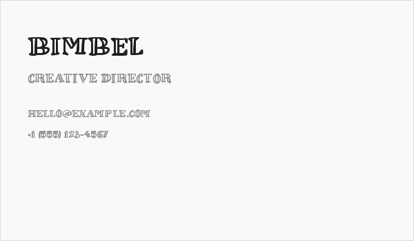 Bimbel Business Card