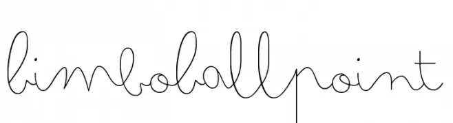Bimbo Ballpoint  Fuentes Gratis Descargar