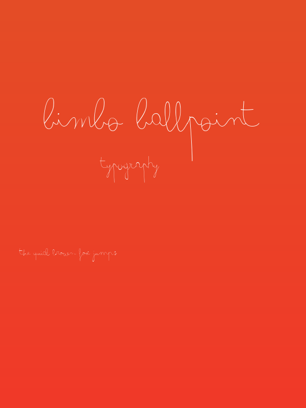 Bimbo Ballpoint Poster