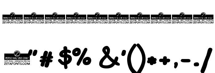 Bimbo Dripping Jumbo Font OTHER CHARS