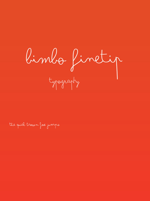 Bimbo Finetip Poster