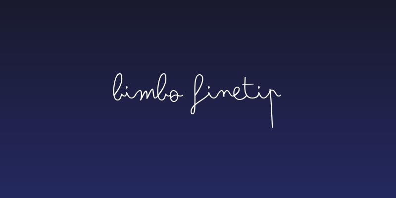 Bimbo Finetip Social Header
