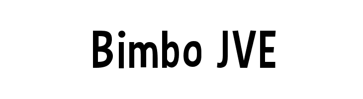 Bimbo JVE फ़ॉन्ट